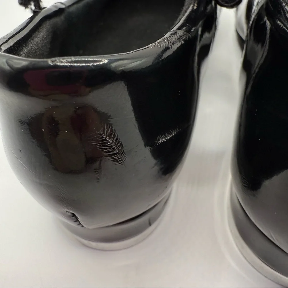Shiny Black Kids Tap Shoes